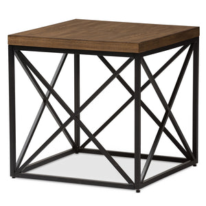 PREMIER STUDIO HOLDEN MODERN FURNITURE ANTIQUE BRONZE END TABLE