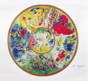 Marc Chagall Signed Paris Opera Ceiling Limited Ed Art With COA
