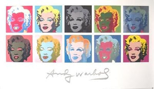 Very Rare! Limited Ed Andy Warhol 10 Marilyn Monroe Art Print