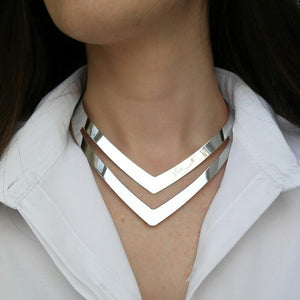 Sleek Modern Style Geometric Women Trendy Simple Classic Choker Necklaces