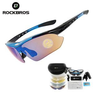 HOT PRODUCT!  Cool & Practical! Polarized Cycling Sun Glasses with 5 Lens Outdoor Sports Bicycle Glasses Great for travel, Men Women Bike Sunglasses 29g Goggles Eyewear 5 Lens