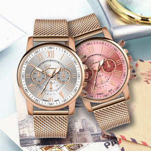 Simple Elegant Luxury Quartz Sport Stainless Steel Wrist Watch Perfect Business Everyday watch