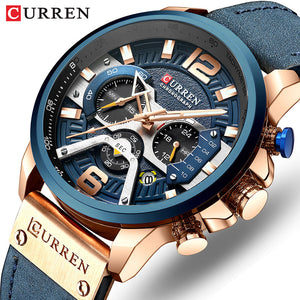 Luxury Brand Men Analog Leather Sports Watches Men's Army Military Watch Male Date Quartz Clock Relogio Masculino