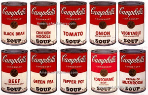 Andy Warhol Art Sunday B Morning Warhol Campbell Soup 10 Can Collection