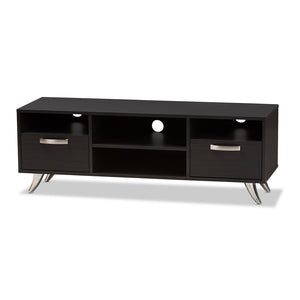 PREMIER STUDIO WARWICK MODERN AND CONTEMPORARY ESPRESSO BROWN FINISHED WOOD TV STAND