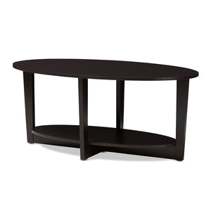 PREMIER STUDIO JACINTHA MODERN AND CONTEMPORARY WENGE BROWN FINISHED COFFEE TABLE