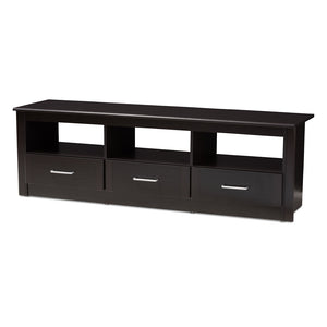 PREMIER STUDIO RYLEIGH MODERN AND CONTEMPORARY WENGE BROWN FINISHED TV STAND