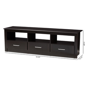 PREMIER STUDIO RYLEIGH MODERN AND CONTEMPORARY WENGE BROWN FINISHED TV STAND