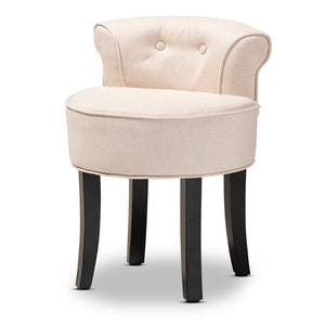 PREMIER STUDIO CERISE CLASSIC AND TRADITIONAL SMALL GRAY FABRIC UPHOLSTERED ACCENT CHAIR