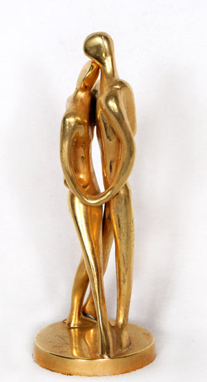 Tango Bronze Sculpture with gold patina - Almanzor