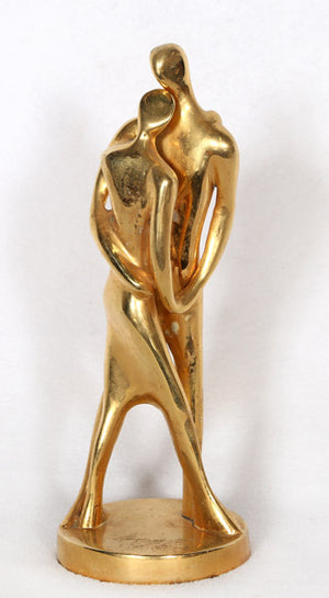 Tango Bronze Sculpture with gold patina - Almanzor