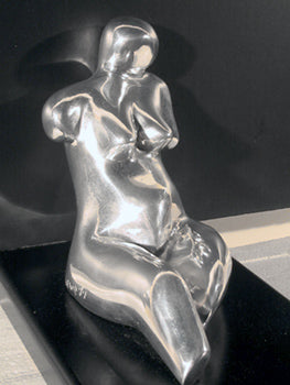 Beauty of a Woman Aluminum Sculpture - Nili Carasso