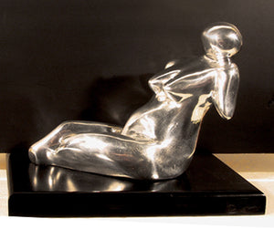 Beauty of a Woman Aluminum Sculpture - Nili Carasso