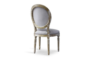 PREMIER STUDIO CLAIRETTE WOOD TRADITIONAL FRENCH ACCENT CHAIR-ROUND