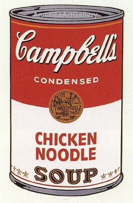Andy Warhol Art Sunday B Morning Campbells Soup Suite Of 3