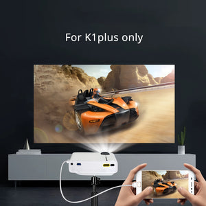 Home Cinema BYINTEK  SKY K1/K1plus LED Portable Home Theater HD Mini Projector (Optional Wired Sync Display For Iphone Ipad Phone Tablet)