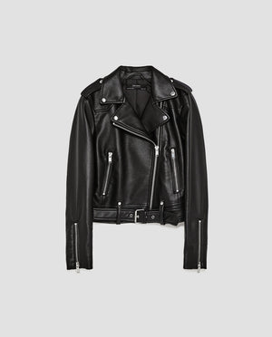 Leather Diva Style Fashion Jacket Women PU Faux Leather Jackets Moto Biker Jacket Black Zippers Motorcycle Biker Coats