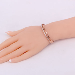 Soooo Chic! Best selling Classic Elegant Roman Numerals crystal bracelet and stainless steel jewelry bracelet for women