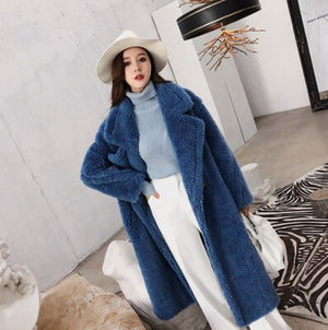 Bella Chic Women Faux Fur Coat, Great Colors! Seriously Cool, Warm Long Coat Thick Teddy Bear Coat