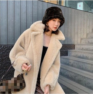 Bella Chic Women Faux Fur Coat, Great Colors! Seriously Cool, Warm Long Coat Thick Teddy Bear Coat