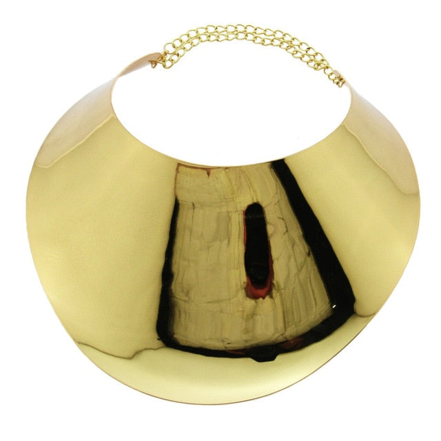 Make A Statement! Stand out with this FAB Large  Sculptural Collar Choker Necklace Diva Art Style Jewelry