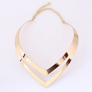 Sleek Modern Style Geometric Women Trendy Simple Classic Choker Necklaces