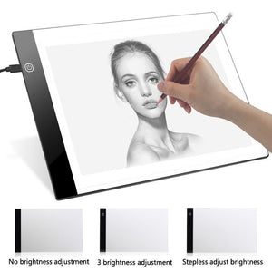 Digital Graphic Tablet A4 LED Artist Thin Art Stencil Drawing Board Light Box Tracing Writing Portable Electronic Tablet Pad