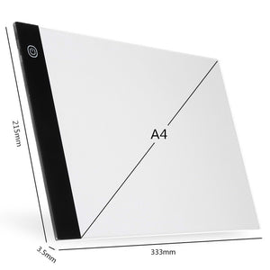 Digital Graphic Tablet A4 LED Artist Thin Art Stencil Drawing Board Light Box Tracing Writing Portable Electronic Tablet Pad