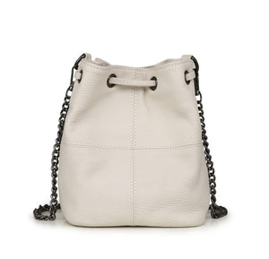 Fashion Classic Bucket Bag Women Genuine Leather Shoulder Bag Soft Real Leather Cross Bag Simple Messenger Bag