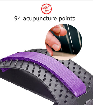 Get a more Youthful & Flexible body! Healthy Back massage magic stretcher fitness magnetic posture corrector ergonomic lumbar support spinal traction cushion spine adjuster