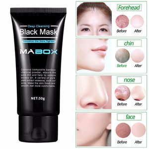 Anti-Aging Black Facial Mask Peel Off Charcoal Purifying Blackhead Remover Mask for Deep Cleansing, AcneScars Blemishes & Wrinkles