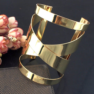 Modern Sleek Fashion Unique & Artsy Design Women Bracelets Sculpture Cuff  bracelets Jewelry