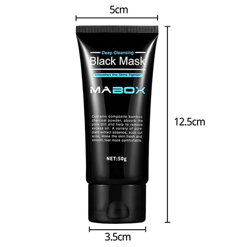 Anti-Aging Black Facial Mask Peel Off Charcoal Purifying Blackhead Remover Mask for Deep Cleansing, AcneScars Blemishes & Wrinkles