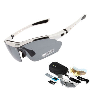 HOT PRODUCT!  Cool & Practical! Polarized Cycling Sun Glasses with 5 Lens Outdoor Sports Bicycle Glasses Great for travel, Men Women Bike Sunglasses 29g Goggles Eyewear 5 Lens
