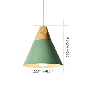 Modern Colorful Pendant Lights Modern Wood Pendant Lamp Trendy Nordic Chic  Style light For home, offic, Cafe Bedroom , living room, Kitchen