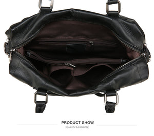 Ladies Large Fashion Genuine Leather  Handbags Elegant Basic Messenger Crossbody Bags
