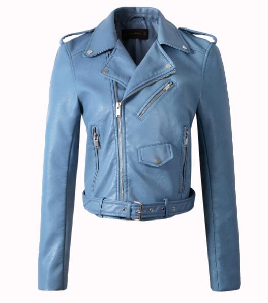 Cool Motorcycle Brando Diva Style Leather  Jacket Faux Leather  women leather coat  slim  jacket Leather