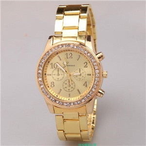 Happiness Chic Basics!  Luxury Fashion Geneva Brand Casual Watch Men Women Dress Quartz Wristwatches watches clock