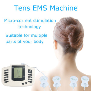 Tens EMS MACHINE Massager relieves pain Tens Electro Stimulation muscle stimulator physiotherapy machine with 16 pads