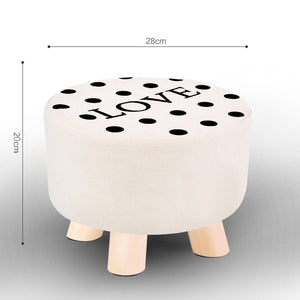 Happy & Cool Wooden Modern Stool chair Nordic inspired  Solid Wood Cotton  Floor Floating trendy accent furniture
