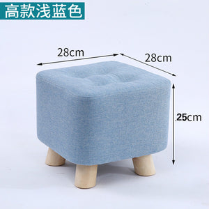 Happy Chic colorful Living room stool Ottoman Modern home sofa square stool cloth art living room creative  accent furniture stool bench