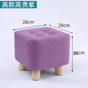 Happy Chic colorful Living room stool Ottoman Modern home sofa square stool cloth art living room creative  accent furniture stool bench