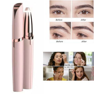 Quality Precision Flawless Eyebrow Epilator Brows Eyebrow Trimmer Electric Hair Remover Painless Shaver Face Care Instant Hair Remover Tool