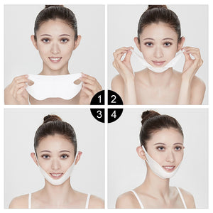 Miracle V-Shaped Slimming face and cheek lift Mask Face-Lifting Mask Facial Slimming Ear Hanging Hydrogel Neck Slimmer antiaging Beautiful Skin Care