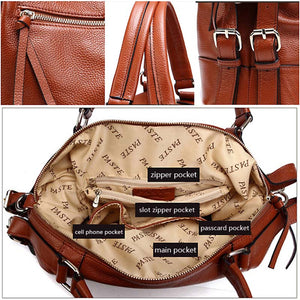 Great Bag for Everyday Women Genuine Leather Handbag Shoulder Bags Casual Women Bag Totes