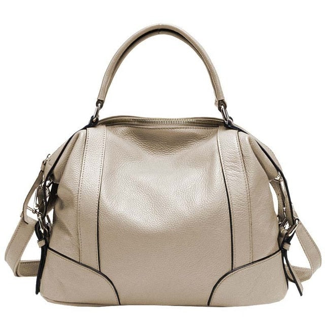 Great Bag for Everyday Women Genuine Leather Handbag Shoulder Bags Casual Women Bag Totes