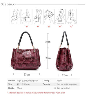 Womens Fashion Style Hand bags Designers Luxury Alligator Handbags Women Shoulder Bags