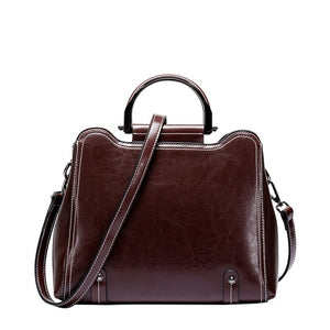 Sophisticated Structured Genuine Leather Women Shoulder Bags Trend Ladies Crossbody Bag Women's Handbag