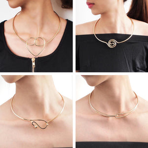 Abstract Chic Geometric Chokers Necklaces For Women Fashion Jewelry Can dress these Up or down, day  or evening